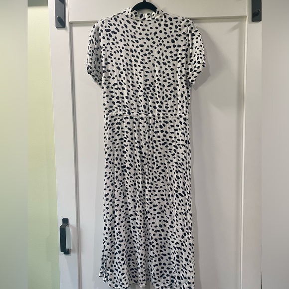 Stylish Black and White Polka Dot Dalmatian Dress sz S - Picture 7 of 9